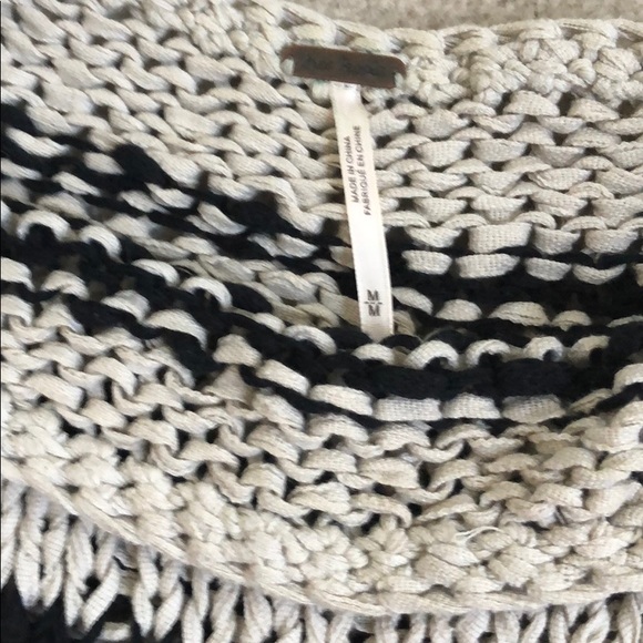 Free people over and easy stripe knit crop sweater - Picture 4 of 4